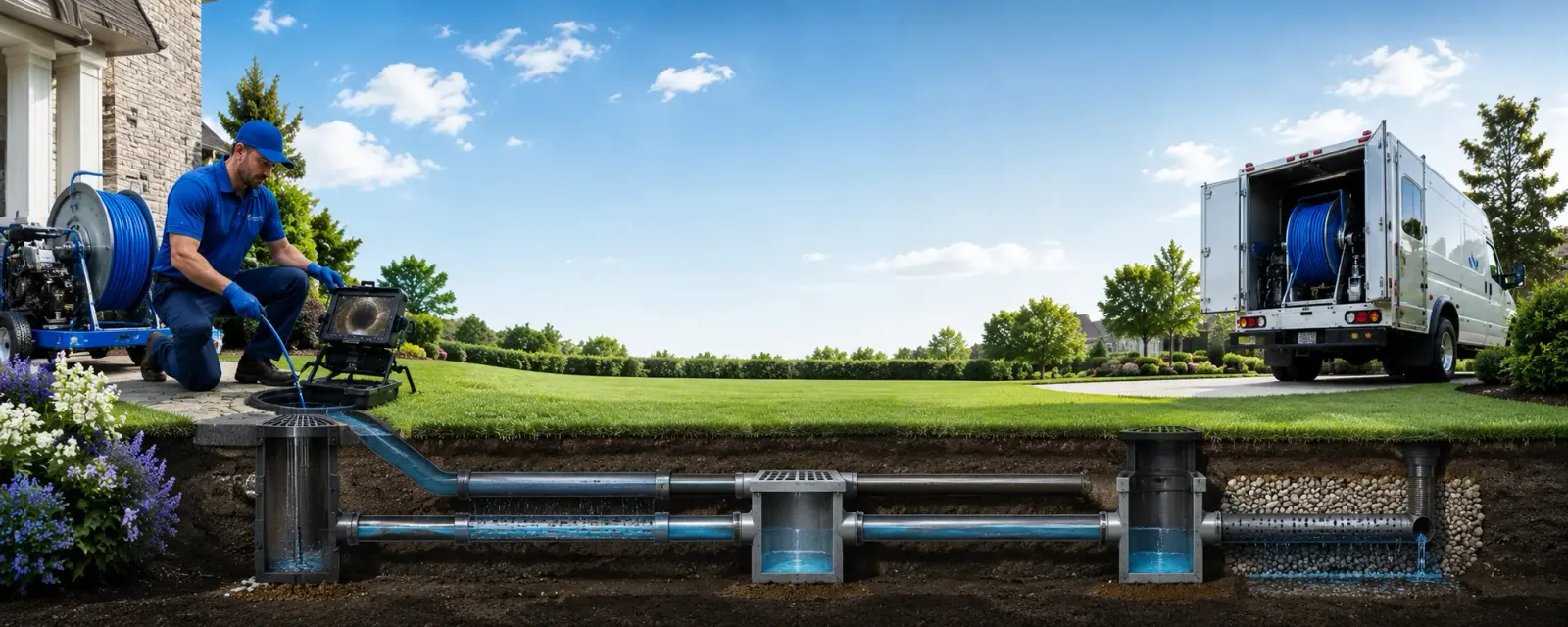 Outdoor drain cleaning information for Harmon, IL